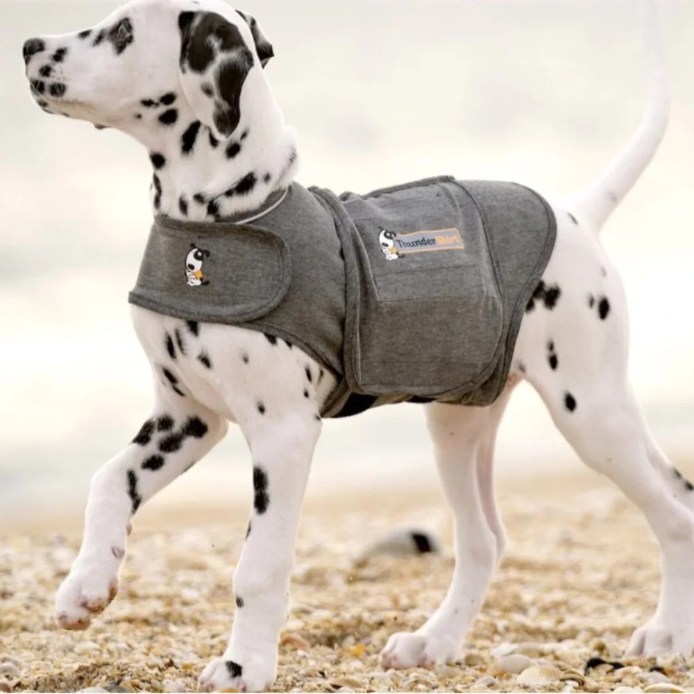 Thundershirt Stress Relief Jacket for Dogs Heather Charcoal Gray Size Small